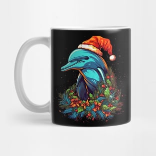 Dolphin Christmas Mug